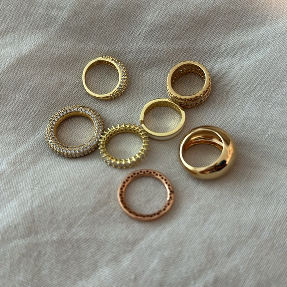 Assorted Gold Plated/Vermeil Rings Size: 6 - Picture 3 of 3